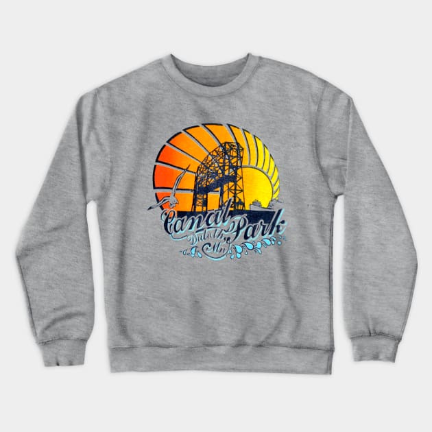 Canal Park Duluth Crewneck Sweatshirt by retrorockit